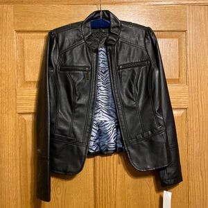 Women’s Faux Leather Jacket Size Medium